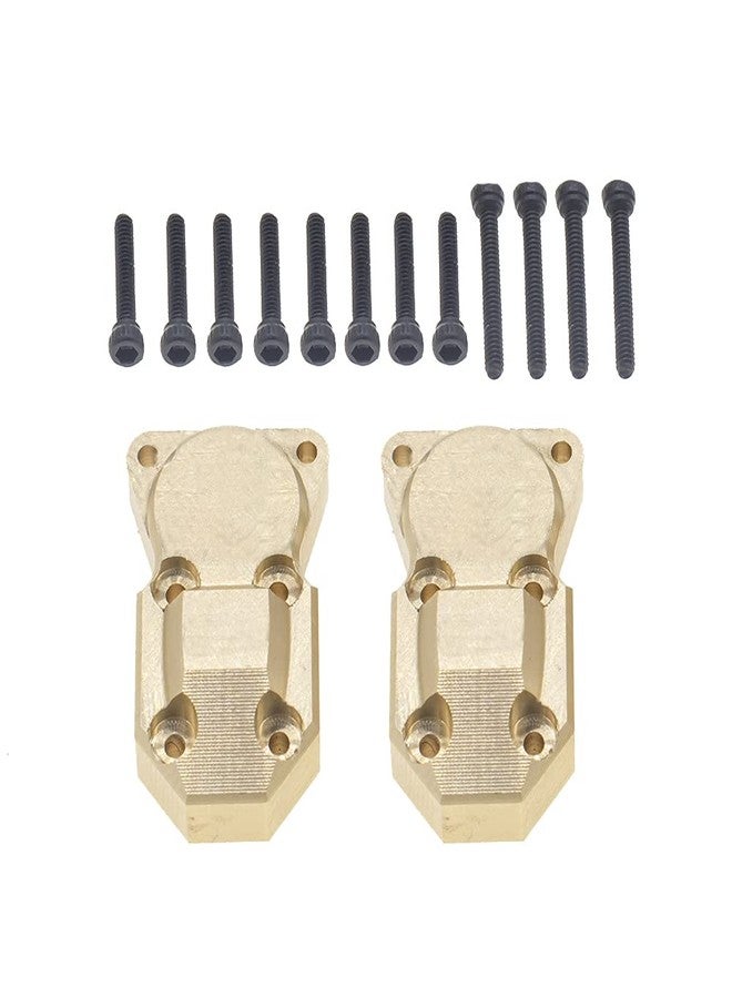 GTHELE 2Pcs Brass Diff Cover Front&Rear Bridge Axle Cover for 1/24 Axial SCX24 AXI90081 AXI00001 AXI00002 AXI00005 AXI00006RC Crawler Car - Image 2